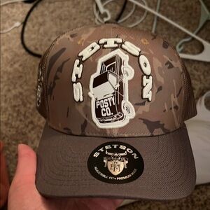 Stetson Brown Camo Trucker Hat